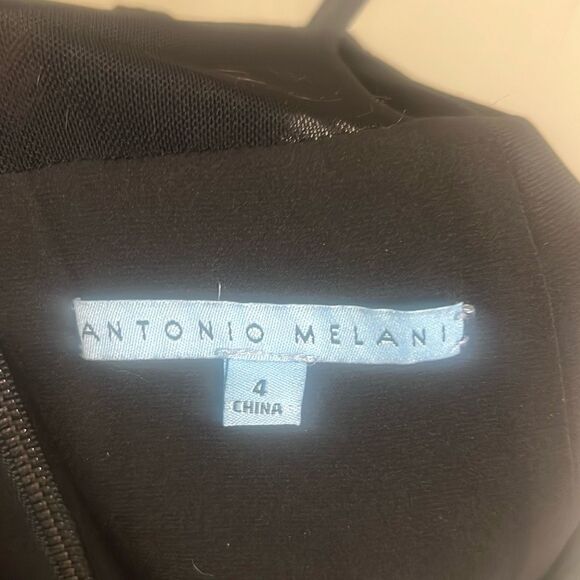 ✨Antonio Melani Black Sleeveless Sheath Sz 4 Dress✨ - Picture 4 of 5